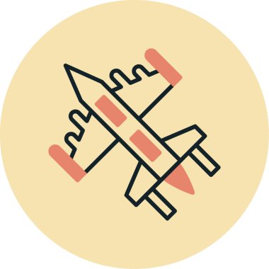 Uçak. Web simgesi basit illüstrasyon