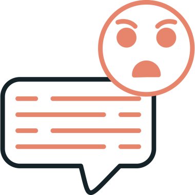 Konuş. Web simgesi basit illüstrasyon