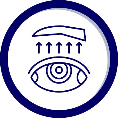 Göz. Web simgesi basit illüstrasyon