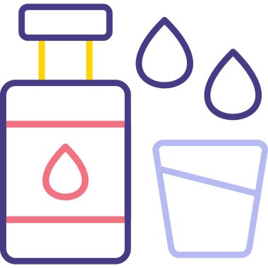 şişe simgesi, vektör illüstrasyonu