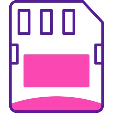 Kart simgesi, vektör illüstrasyonu