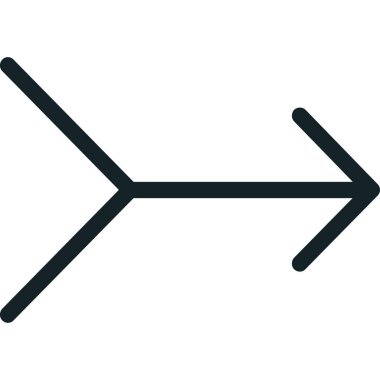 ok simgesi, vektör illüstrasyonu