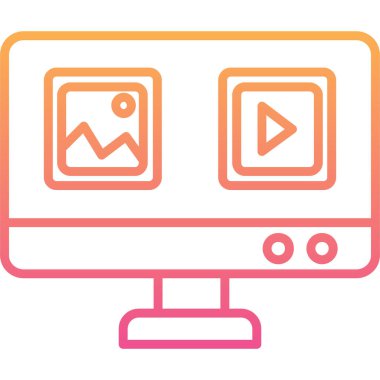 izleyici ikon vektör illüstrasyonu