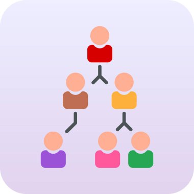 Bir grup insanın vektör çizimi