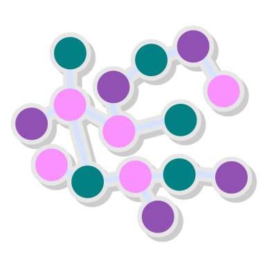 vector illustration of molecule