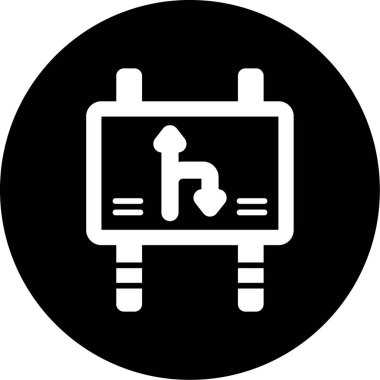 Bir araba simgesinin vektör illüstrasyonu