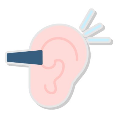 kulak simgesi vektör illüstrasyonu