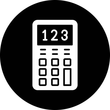 Hesap makinesi. Web simgesi basit illüstrasyon