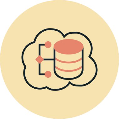 veritabanı. Web simgesi basit tasarım