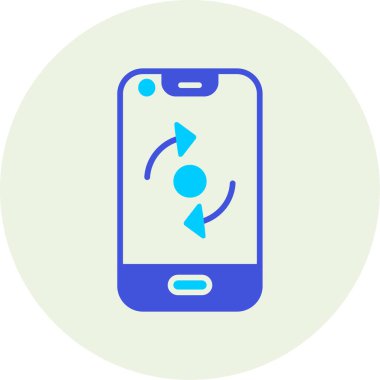 Cep telefonu. Web simgesi basit illüstrasyon