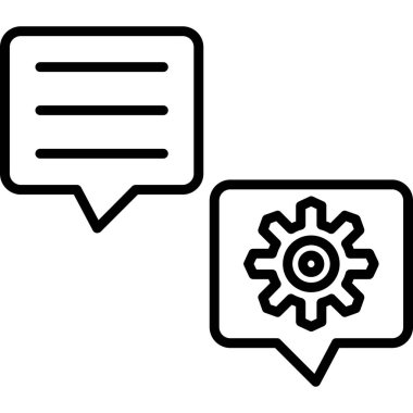 Sohbet ikonu. Web simgesi