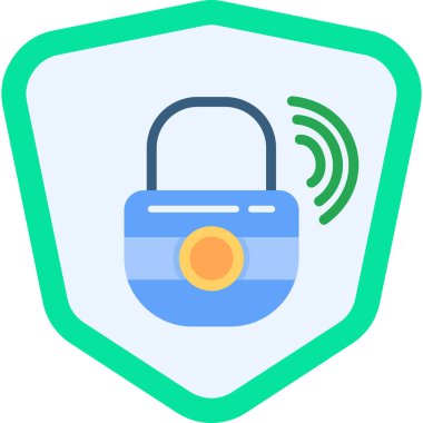 Kilit simgesini tam - taslak biçiminde kilitle