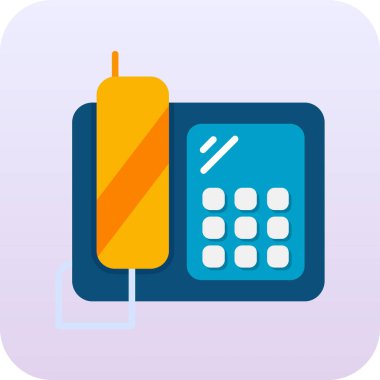 Telefon simgesinin vektör illüstrasyonu