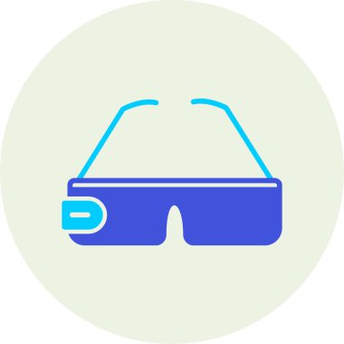 Gözlük. Web simgesi basit illüstrasyon