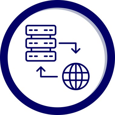 Ağ web simge vektör çizim