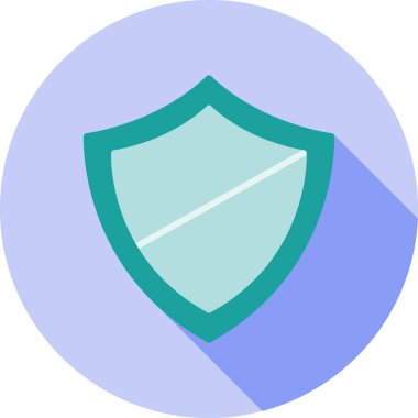 Kalkan. Web simgesi basit illüstrasyon