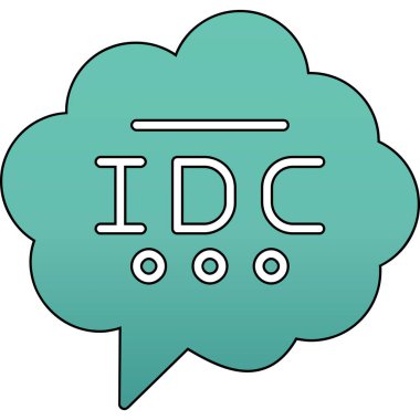 ai biçimi metni vektör ile yazılmış - konuşma bulutu damgası