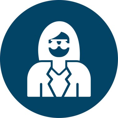 Kadın simgesinin vektör illüstrasyonu