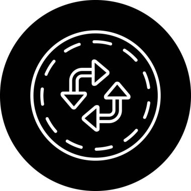 Geri dönüşüm simgesi vektör resimlemesi