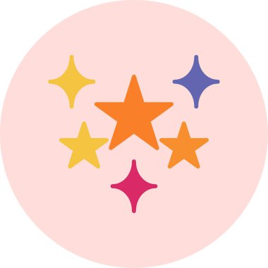 Yıldızlar. Web simgesi basit illüstrasyon