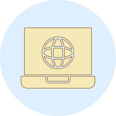 nesnelerin internet simgesi, düz tasarım