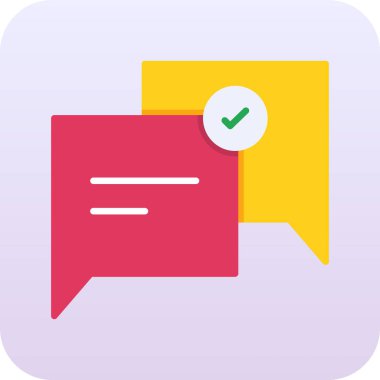 ileti ikonu vektör illüstrasyonu