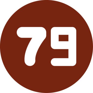 7877 vektör simgesi. biçim vuruş simgesi, kahverengi renk, yuvarlak açılar, beyaz arkaplan.