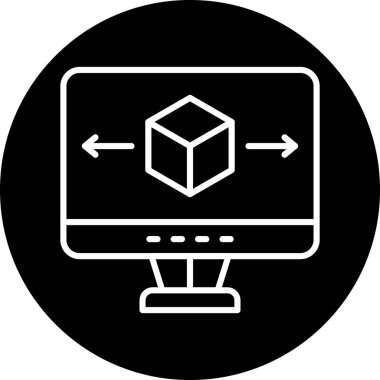 Kutu. Web simgesi basit illüstrasyon