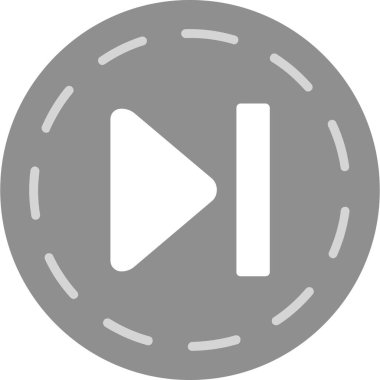 outline biçiminde çalma düğmesi çalma simgesi