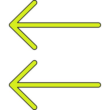 iki ok simgesi tasarımı