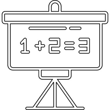 karatahta simgesi, vektör tasarımı