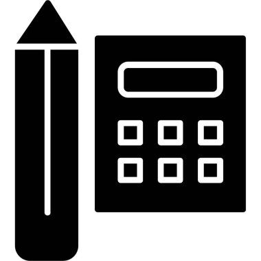 Hesap makinesi. Web simgesi basit illüstrasyon