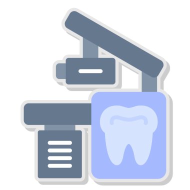 Diş bakımı modern basit simge, vektör illüstrasyonu