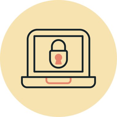 Bilgisayar. Web simgesi basit illüstrasyon