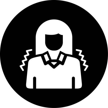 Peçeli bir kadının vektör çizimi