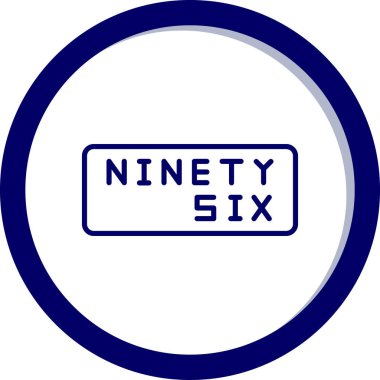 6 numaralı işaret simgesi, vektör illüstrasyonu