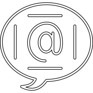 konuşma kabarcığı vektör çizimi