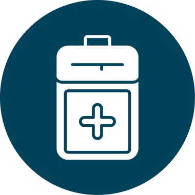 ilk yardım çantası vektör simgesi