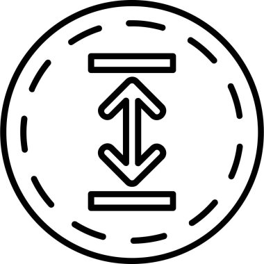 ok yönü simgesi ana hat biçiminde