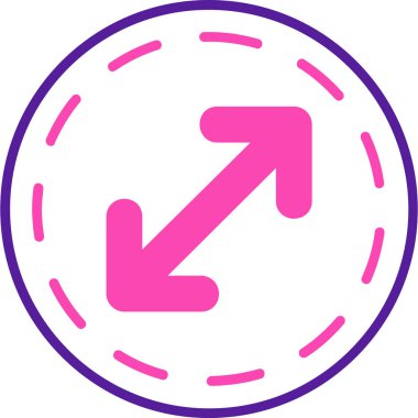 Ok. Web simgesi basit illüstrasyon