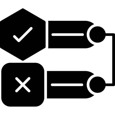 Kontrol listesi. Web simgesi basit illüstrasyon