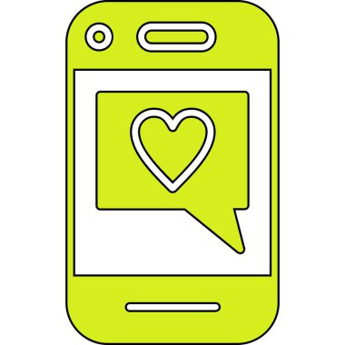 Sohbet mesajı vektör illüstrasyonu