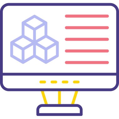 Seo simgesinin vektör illüstrasyonu