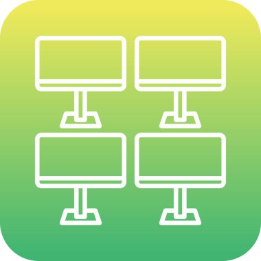 bilgisayar simgesi vektör illüstrasyonu