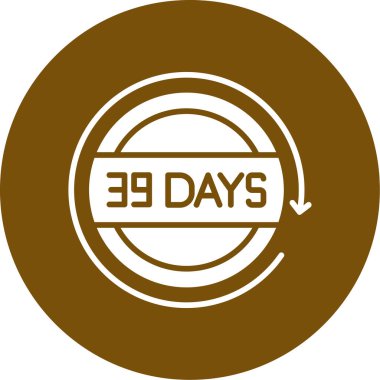 Gidilecek günler, vektör resim simgesi