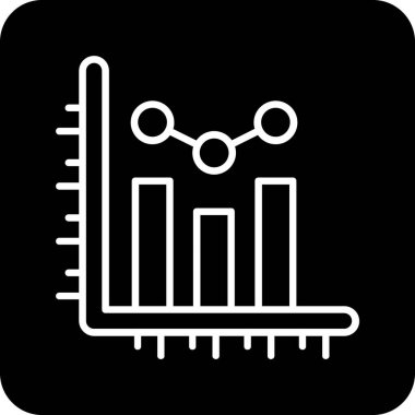 Grafikli bir grafiğin vektör simgesi