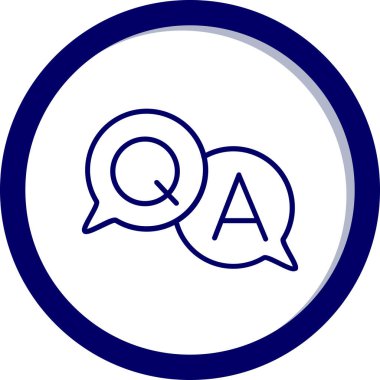 Cevap ver. Web simgesi basit illüstrasyon