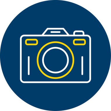 Kamera. Web simgesi basit illüstrasyon