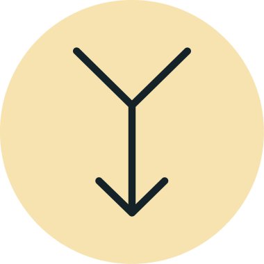 ok simgesinin vektör illüstrasyonu