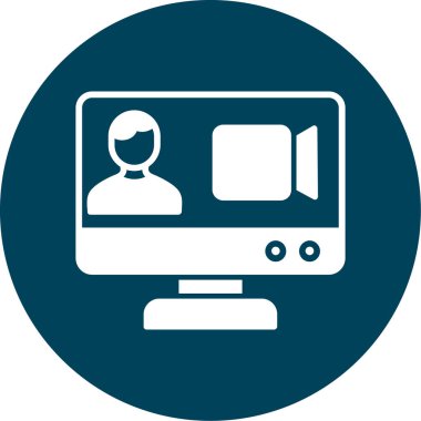 vektör simgesini modern basit vektör gösterimini izle